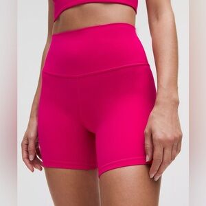 Lululemon Hot Pink Bike Shorts High-Waisted